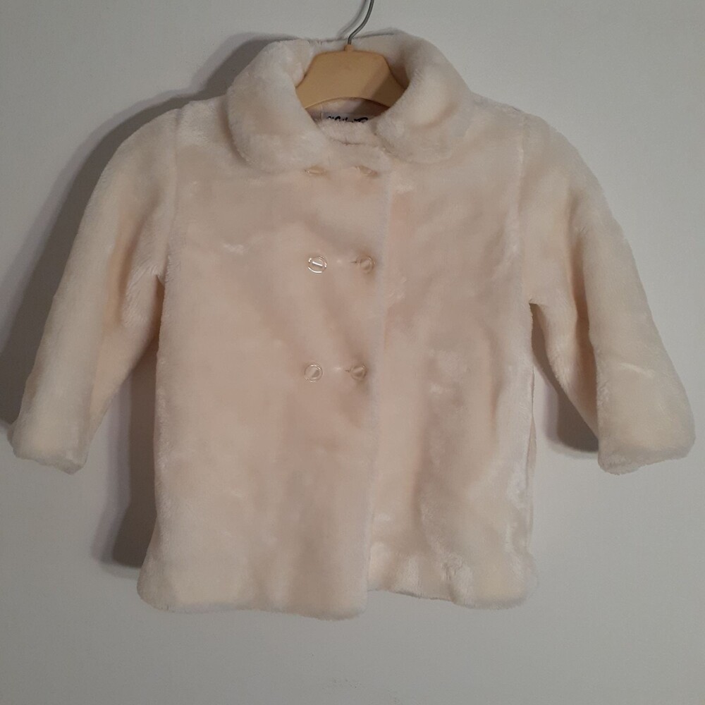 Weather Tamer jacket 4T white fur coat vintage girls toddler 4 winter fall